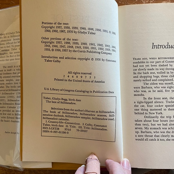 Gladys Taber Beige Pattern Mylar Dust Jacket Stillmeadow Country Living Book HC - Picture 8 of 16